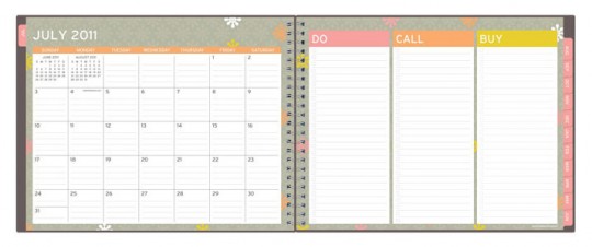 Blue sky calendar warm