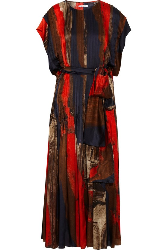 Oscar de la Renta brushstroke dress