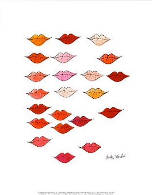 andy warhol lips print