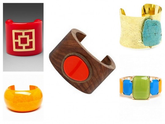 Spring cuff bracelets