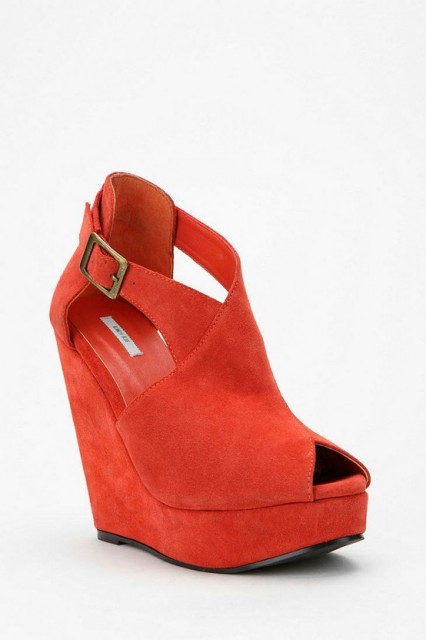 tangerine wedge urban outfitters